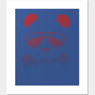 panda wearing glasses 2 Posters and Art